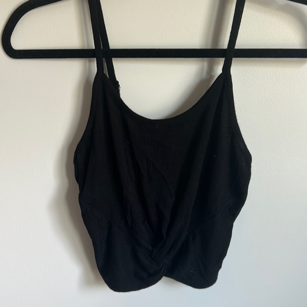 Black crop top